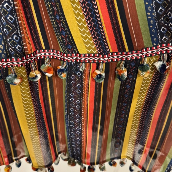 Chelsea & Theodore Colorful Striped Long Sleeve Dress - Picture 6 of 13